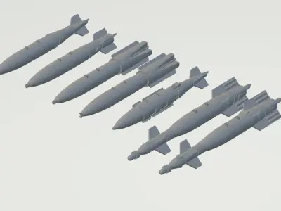 MK-83 BASED BOMBS 1-72 SCALE MODEL 3D print model