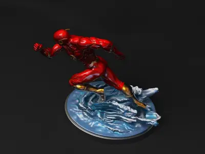 Flash Statue 3D model Ready to Print 3D print model purchase