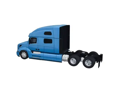 Volvo VNL 760 Highway Sleeper Semi Truck Model 3D model