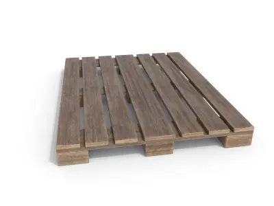 Wooden Pallet 1 Low-poly 3D model