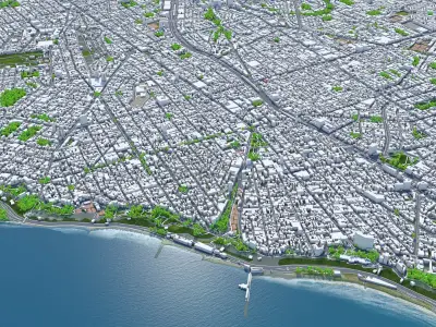 Lima City in Peru 3D model