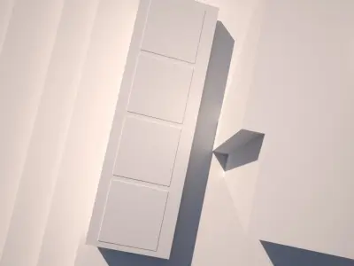 GHANA INDEPENDENCE SQUARE TORCHER Low-poly 3D model