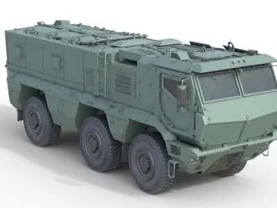 5 Military Vehicles Collection v35 Low-poly 3D model