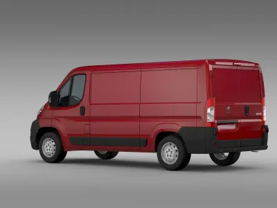 Peugeot Boxer Van L2H1 2006-2014 3D model
