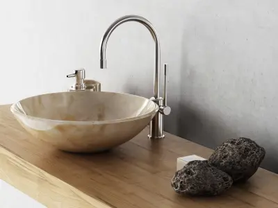 Washbasin marble mini 3D model