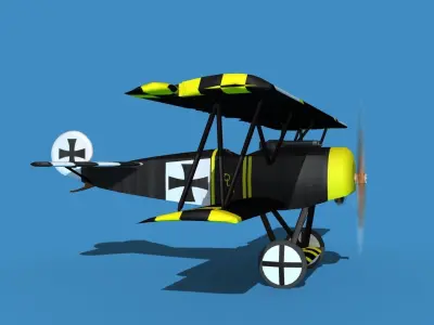 Fokker D-VI V01 3D model