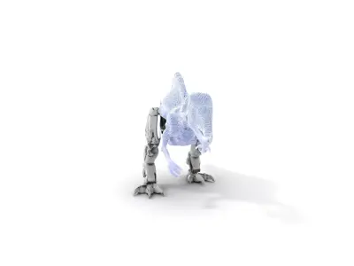 Futuristic Cyber Dinosaur Model Pack Low-poly 3D model