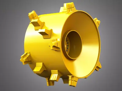 Landfill Compactor - Wheel 3D model