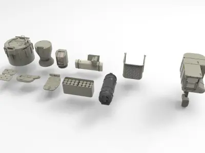 Mechanics collection 1 Kitbash 3D model