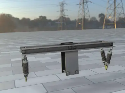 Electricity Poles Insulators 2 - Object 109 Low-poly 3D model