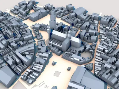 Cathedral of Our Lady Antwerp Belgium 3D model