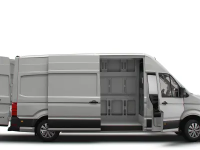 MAN TGE Panel Van L3H3 HQ Interior 2023 3D model