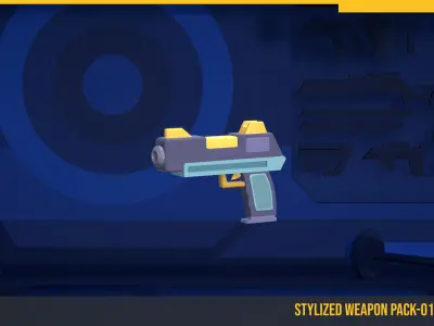 StylizedWeaponPack-01 Low-poly 3D model