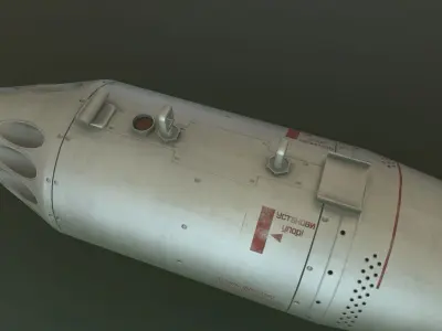 Rocket Launcher UB-32A Low-poly 3D model