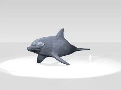 Dolphin Low Poligonal 3D model