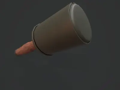 Stielhandgranate Grenade - Models and Textures Low-poly Low-poly 3D model