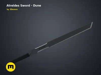 Atreides Sword 2 - Dune 3D print model purchase
