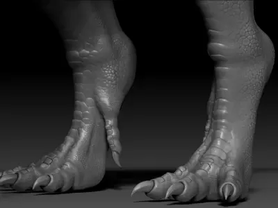 Dinosaur Pachycephalosaurus Sculpt Project 3D model