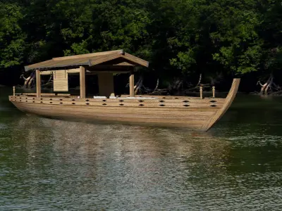 Japanese Boat 3D model
