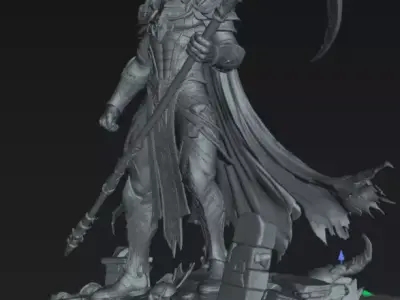 Anubis Warrior God STL DnD Tabletop Miniature 3D Print 3D print model