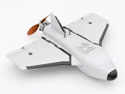 Russian multi-purpose drone known as Gerbera Low-poly 3D model