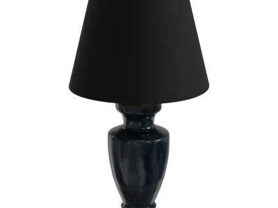  Eno Ceramic Arrius Granada Shade Lamp Model, Black 