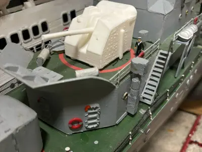 HMS Cavalier 4 and half inch g u n 3D print model