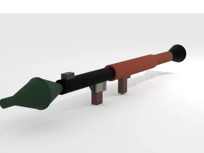 LowPoly Weapons 3D model