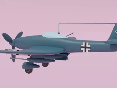 Junkers Ju 87 Stuka German Dive Bomber 3D model