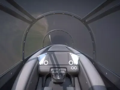 New Futuristic Jet Cockpit Wip-2 Version 1 Free 3D model