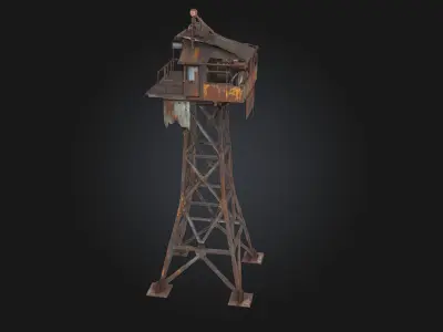 Rusty Watchtower  Sentinel of a Forgotten Era 3D model