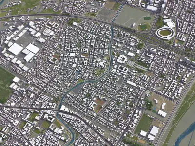 Zhubei Low-poly 3D model