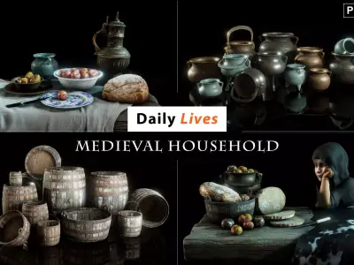 Daily Lives - Medieval Household 3D model