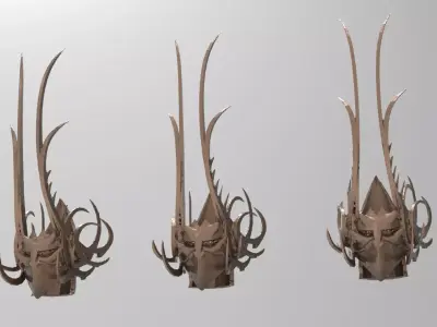 Insect Baroque mask 3D model