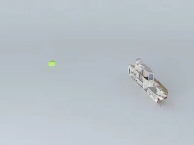 Kaiserliche Marine Kanonenboot SMS Afrika FULL INTERIOR part... Free 3D model