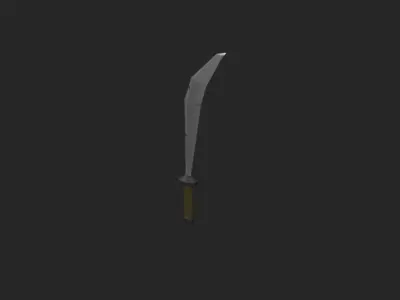 Pack sword shields LowPoly simple Low-poly 3D model