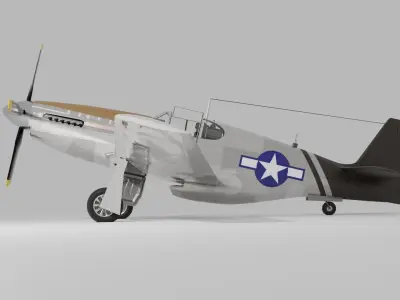 P-51 C Mustang Lopes Hope 3D model