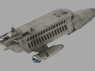 Lady Luck Space Yacht - Star Wars 3D model