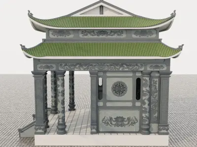 pagoda chinese temple 3D model
