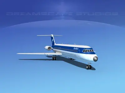 Douglas DC-9-40 Southern Airways 3D model