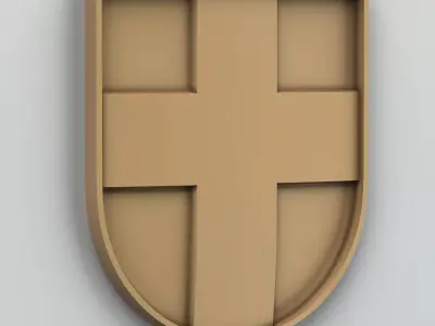 Coat of arms of Volyn region Ukraine Free 3D model