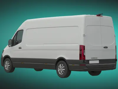 Generic Commercial Cargo Van 3D model