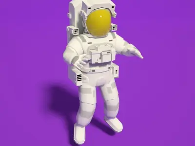 COMPLETE LOW POLY NASA Low-poly 3D model