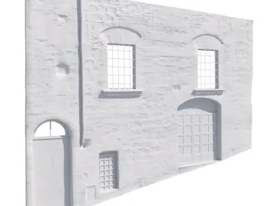 3D Scanned Italian Facade 004 3D model