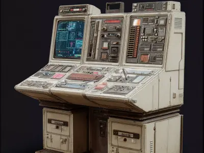 Sci-Fi Consoles and Control Panels 3D model