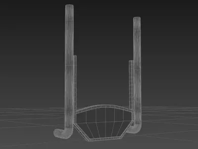 Truck Back Cab Plate 4 3D model