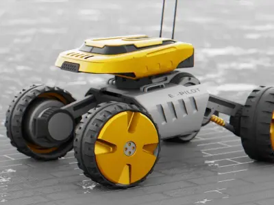 MOON LANDER E-2000 Free 3D model