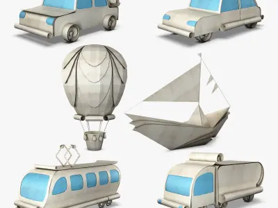 Vehicle Paper Collection volume 1 3D model