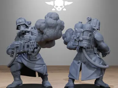 GrimGuard Flamers 3D print model