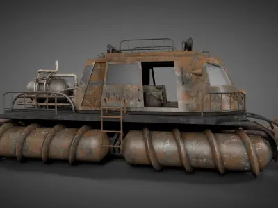 Screw Propelled Amphibious Vehicle 3D model